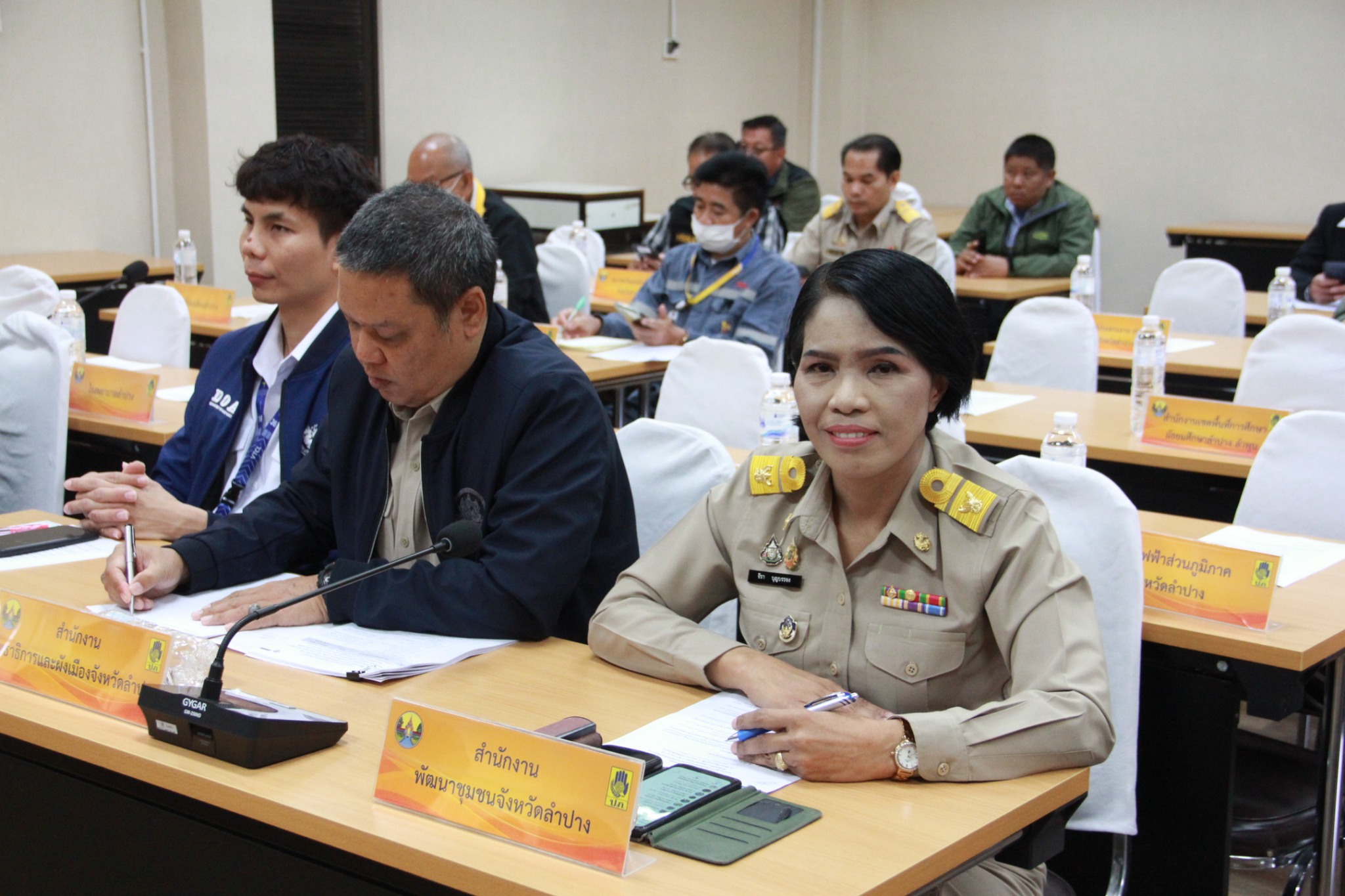 พช.ลำปาง เข้าร่วมการประชุมกองอำนวยการป้องกันและบรรเทาสาธารณภัยจังหวัดลำปาง 